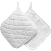 Creativ Company Topflappen, Größe 20x20 cm, 145 g, weiß, 4 Stück 1 Box