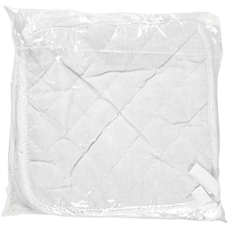 Creativ Company Topflappen, Größe 20x20 cm, 145 g, weiß, 4 Stück 1 Box