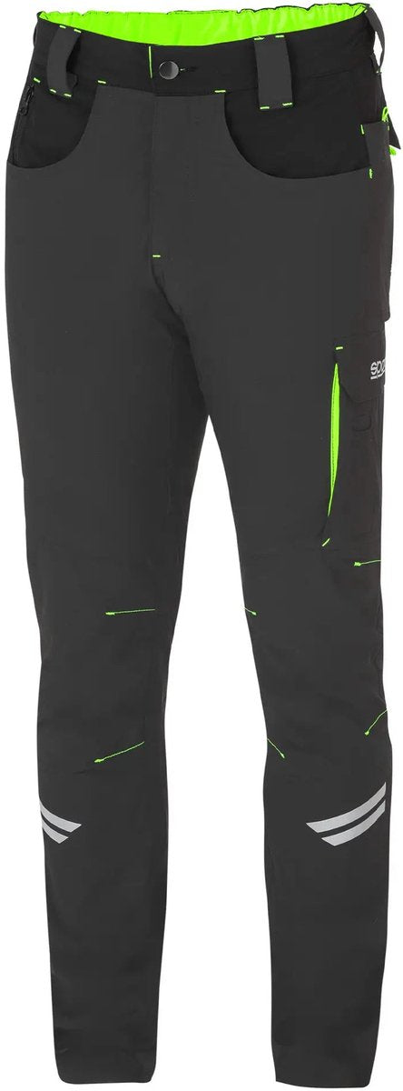 Sparco Arbeitshose Tech Light Kansas – Schwarz – Grün