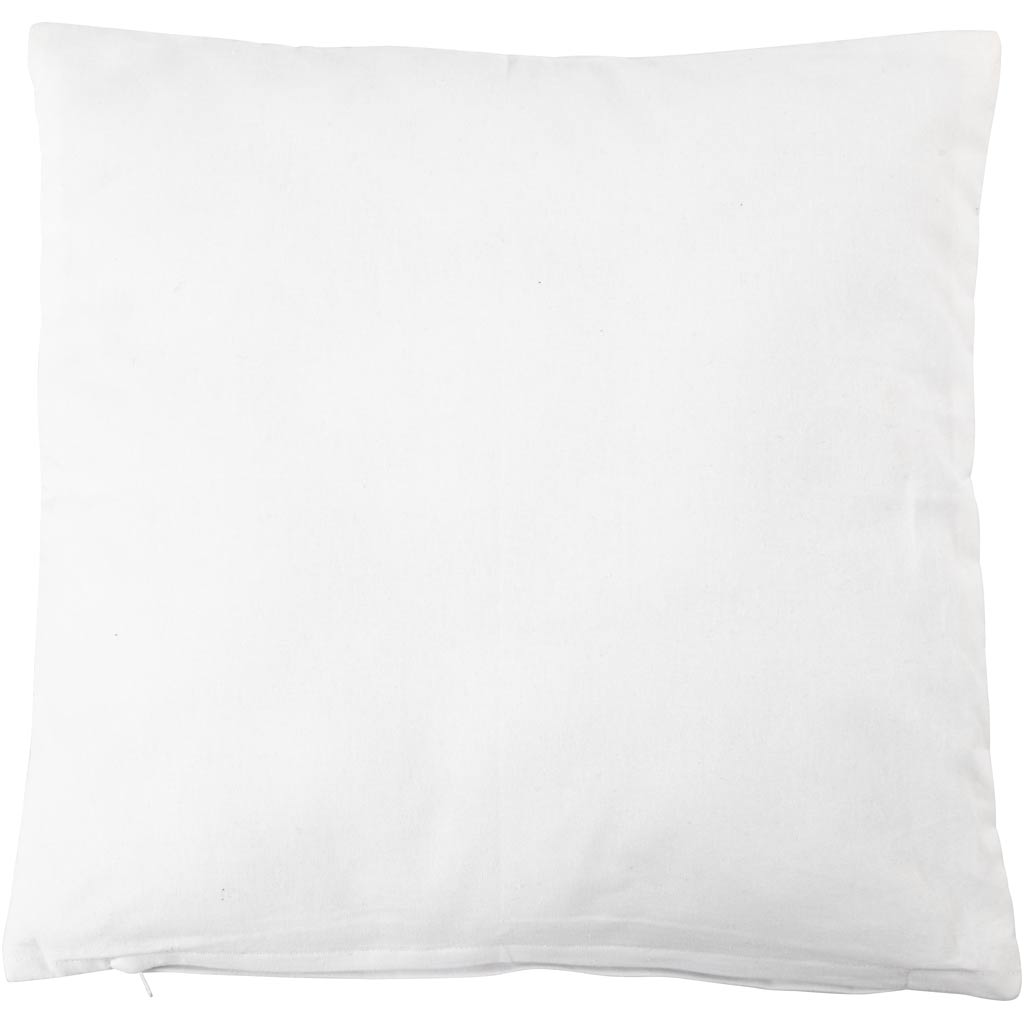 Creativ Company Kissen, Größe 40x40 cm, 145 gr, weiß, 1 Stück