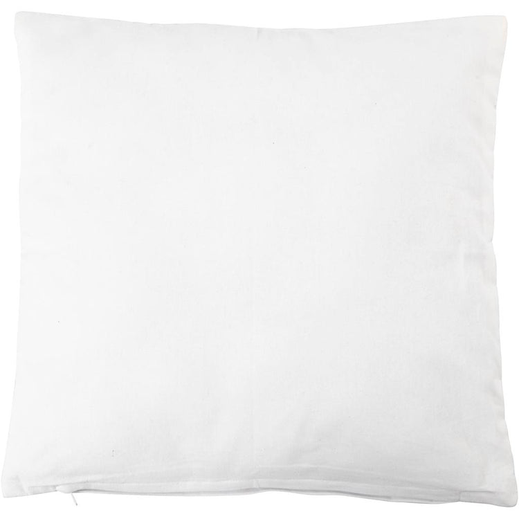 Creativ Company Kissen, Größe 40x40 cm, 145 gr, weiß, 1 Stück