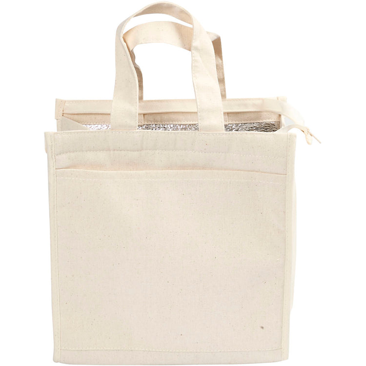 Creativ Company Kühltasche, Größe 25x24x12 cm, 220 g, hell natur, 1 Stück
