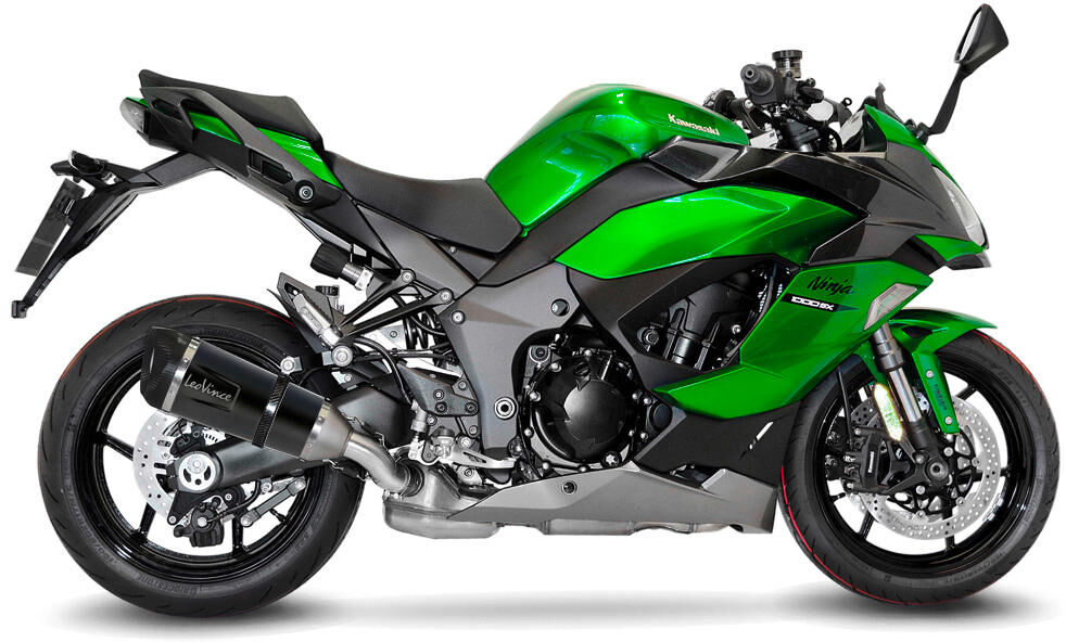 Leovince Schalldämpfer SBK Factory S Black Edition Schalld Leo Slipon Fact.S SW