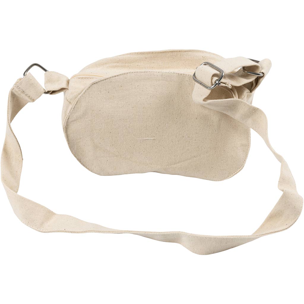 Creativ Company Umhängetasche, H: 13,5 cm, T: 8 cm, B: 18 cm, 300 g, hell natur, 1 Stück