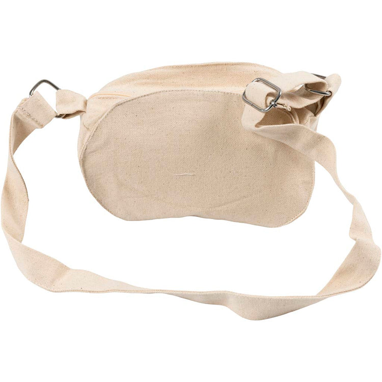 Creativ Company Umhängetasche, H: 13,5 cm, T: 8 cm, B: 18 cm, 300 g, hell natur, 1 Stück