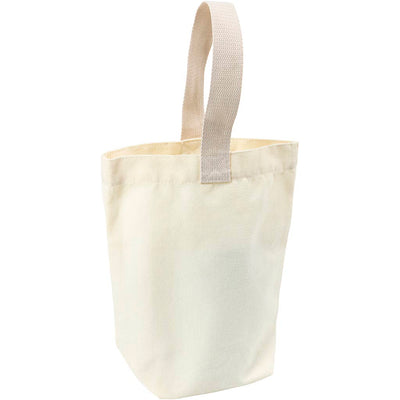 Creativ Company kleine Stofftasche, H: 26 cm, T: 9,5 cm, B: 23 cm, hell natur, 1 Stück