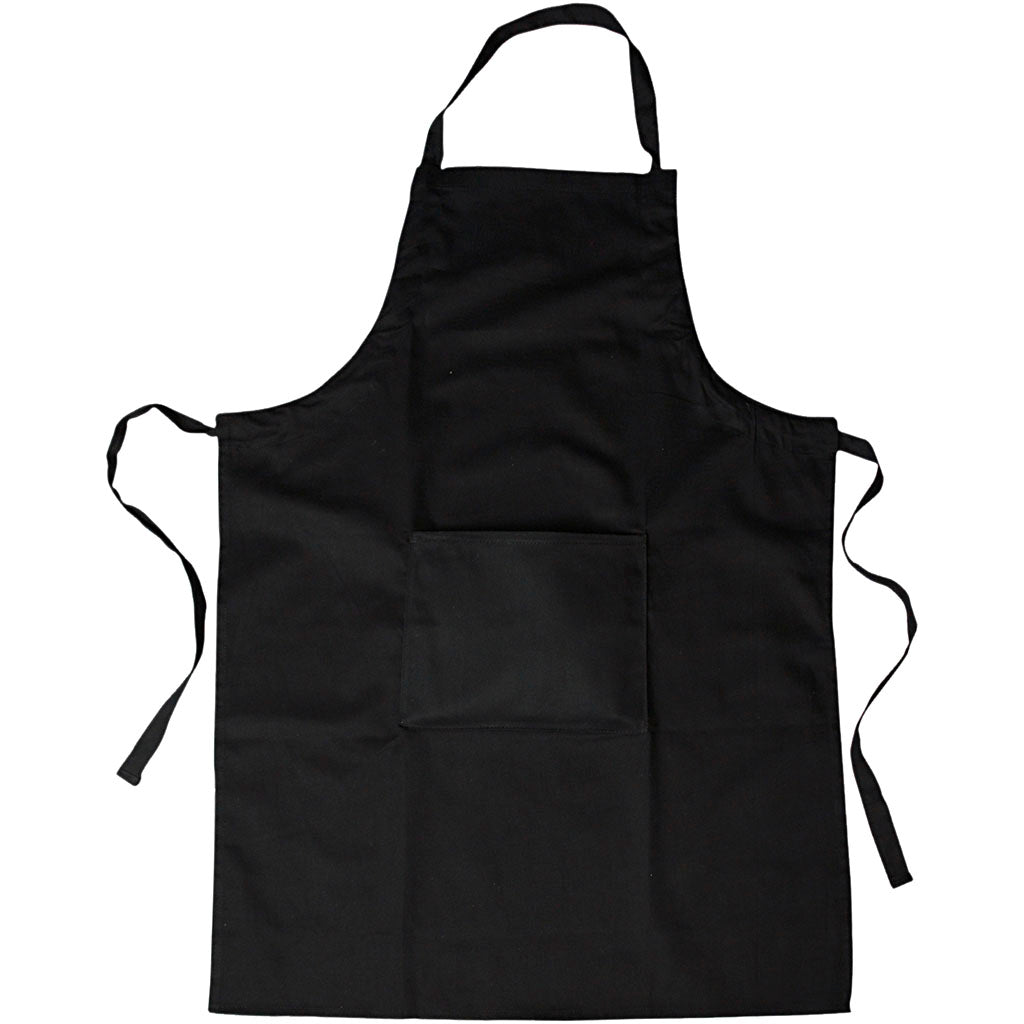 Creativ Company Cotton Apron Black mit Box, 89 x 66 cm