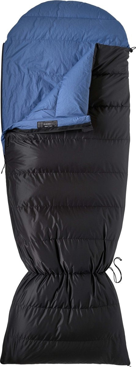Lowland Outdoor-Daunenschlafsack – Ranger Comfort NC – 230 x 80 cm (einschließlich Kapuze) – 1495 g – 0 °C – Nylon-Baumwolle