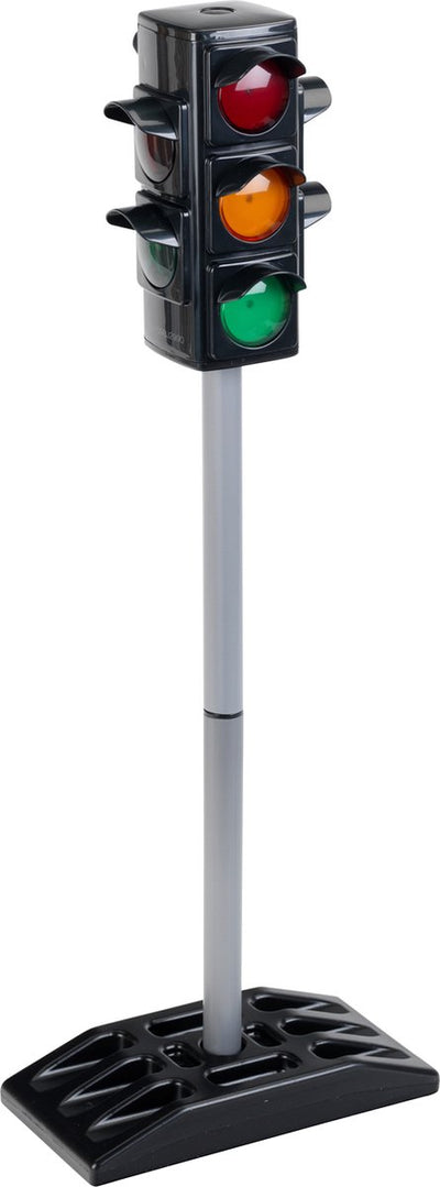 Kleinspielzeug-Ampel - batteriebetrieben - inkl. Lichteffekte - 27x12,5x72,5 cm - schwarz