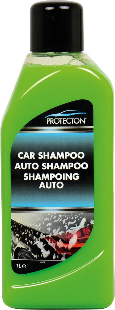Protecton Autoshampoo – reinigt gründlich, schnell und sicher – entfernt Schmutz, Fettablagerungen – für alle Lackarten – stellt den Glanz wieder her – 1 Liter
