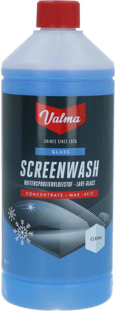 Valma Scheibenwaschflüssigkeit – Frostschutzmittel – Konzentrat – geschützt bis -45 °C – 100 % methanolfrei – 1 Liter