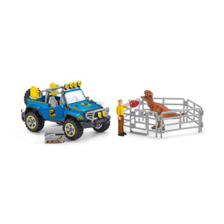 Schleich 41464 SUV mit Dino-Budenpost