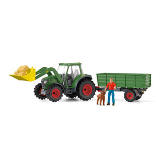 Schleich Farm World Traktor mit Trailer 42608