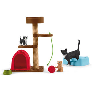 Schleich Bauernhofweltspaß für Katzen 42764