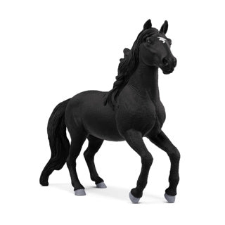 Schleich Pferdespielzeug Lusitano Hengst schwarz realistische Figur.