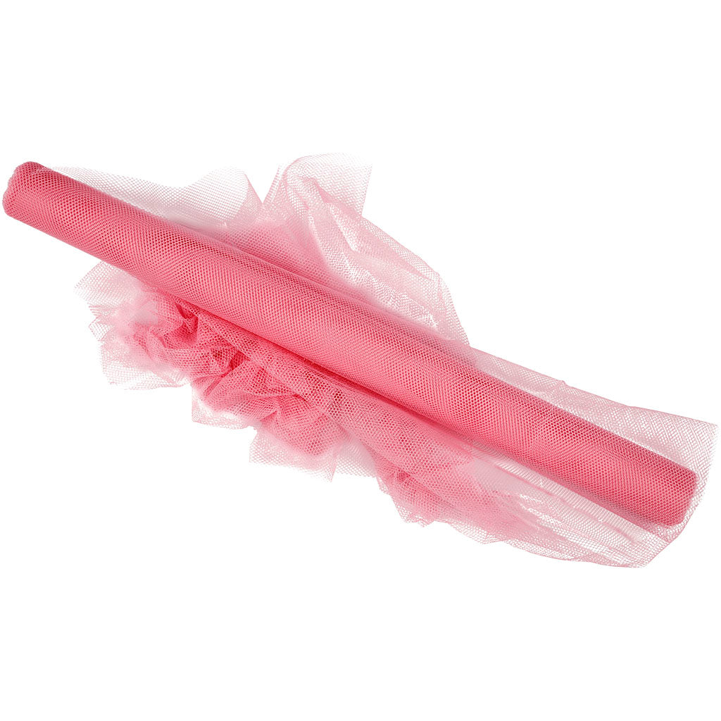 Creativ Company Tüll, B: 50 cm, rosa, 5 m 1 Rolle