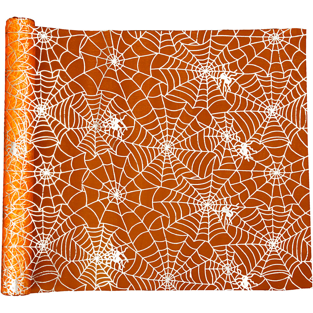 Creativ Company Tischläufer, L: 3,5 m, B: 29 cm, orange, 1 Rolle