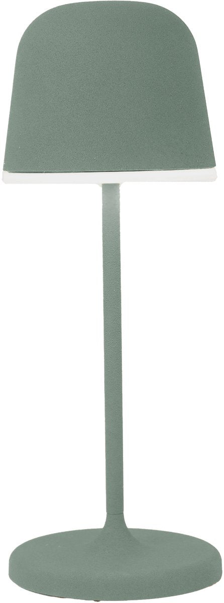 Eglo Maniera-S Tischleuchte – Erdspießlampe – wiederaufladbar (bis zu 28 Stunden Licht) – 20 cm – grün weiß – kabellos – dimmbar – drinnen und draußen