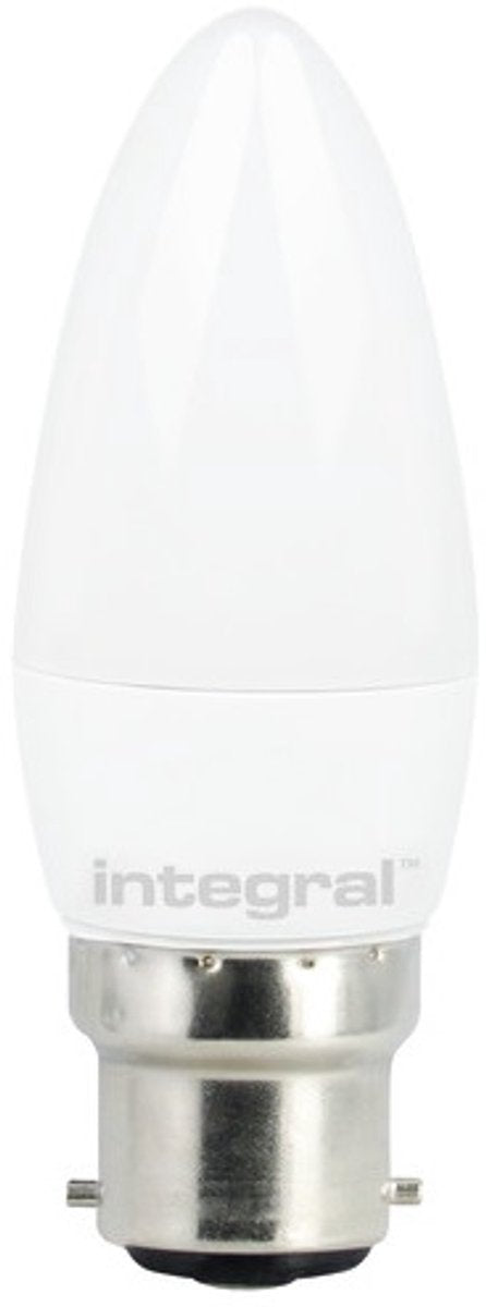 Integrierte LED-Kerzenlampe B22D 3,4W 250lm 2700K matt nicht dimmbar | b22d ba22d (ø2,2cm) | extra warmweiß | 3,4 Watt | 15.000 Brennstunden
