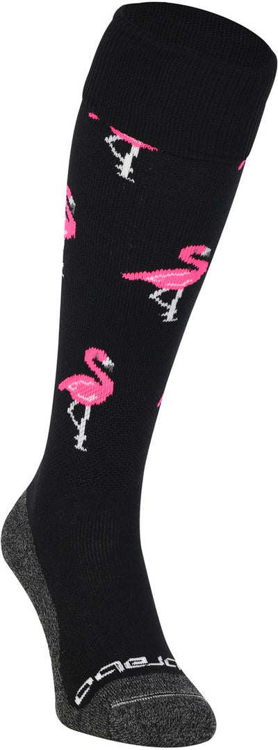 Brabo bc8460b Socken Flamingo schwarz rosa Unisex-Sportsocken – schwarz rosa