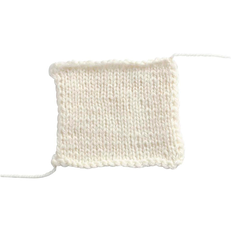 Creativ Company Melbourne-Wollgarn, L: 92 m, gebrochenes Weiß, 50 g, 1 Knäuel