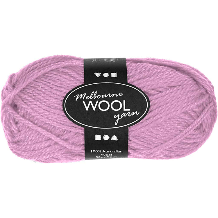 Creativ Company Melbourne Wollgarn, L: 92 m, rosa, 50 g 1 Knäuel