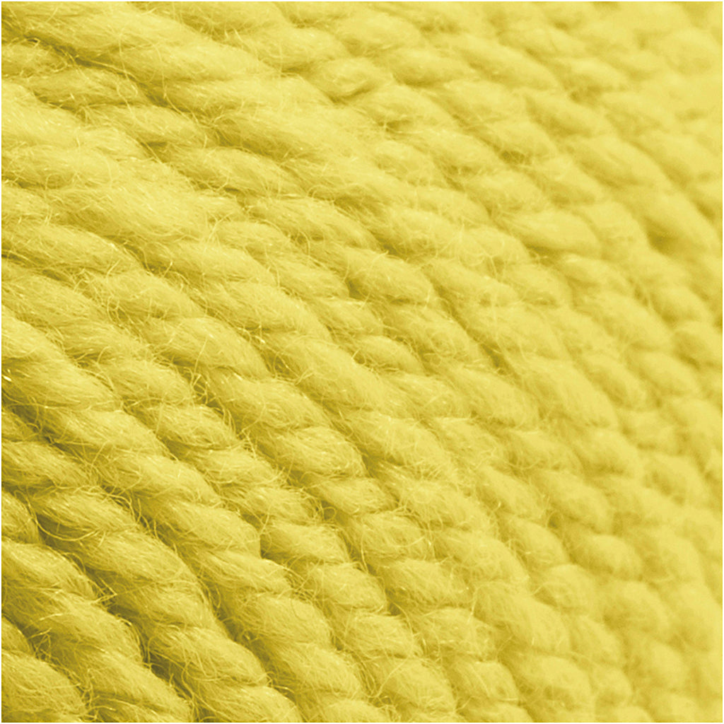 Creativ Company Wollgarn, L: 125 m, gelb, 100 g 1 Knäuel