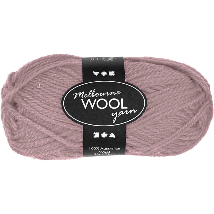 Creativ Company Melbourne Wollgarn, L: 92 m, hellviolett, 50 g 1 Knäuel