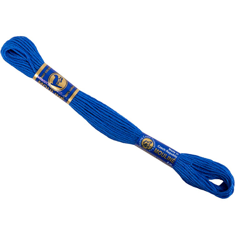 Stickgarn, blau, 8 m 1 Knäuel