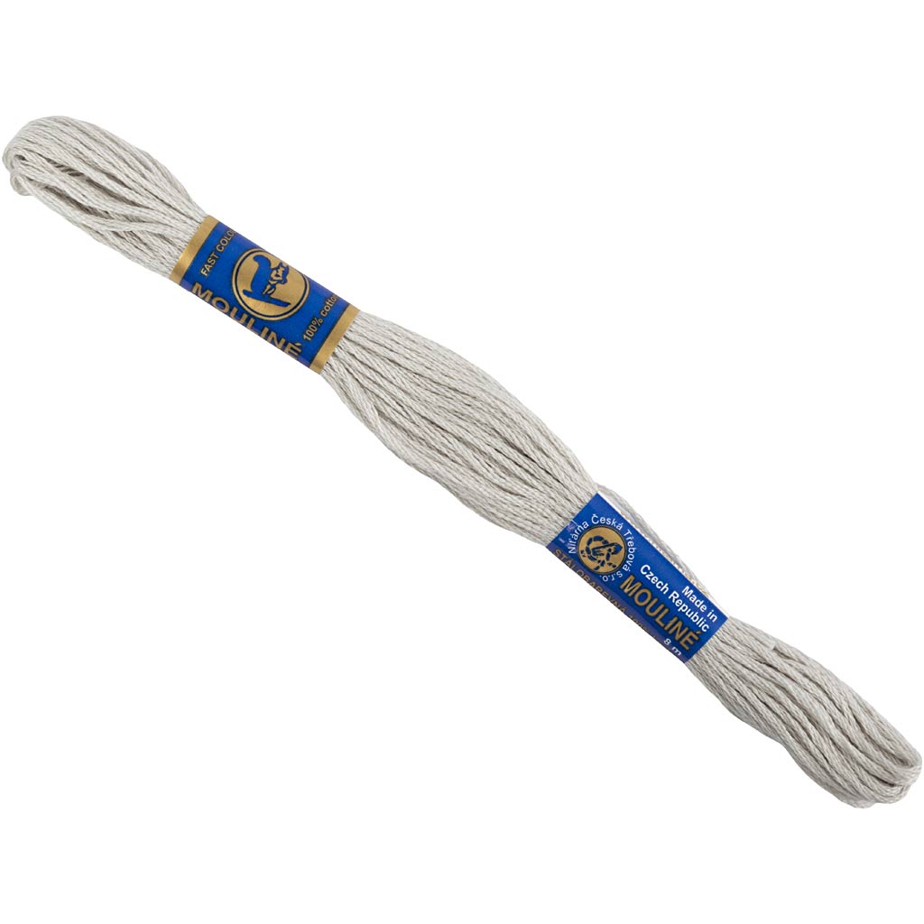 Stickgarn, grau, 8 m 1 Kugel