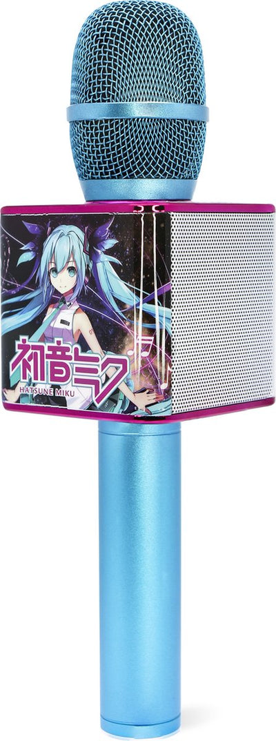 OTL Technologies Hatsune Miku – kabelloses Karaoke-Mikrofon für Kinder – mit Lautsprecher – mit Sprachaufzeichnung