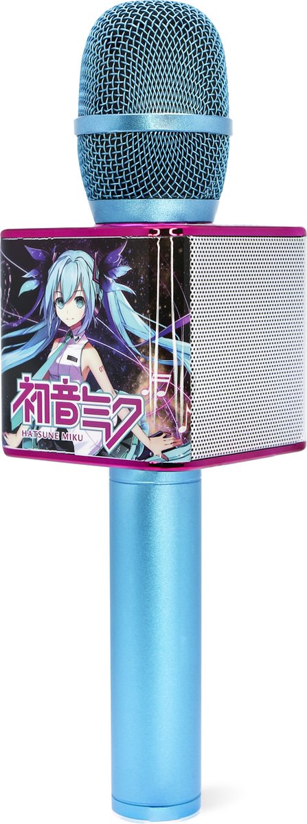 OTL Technologies Hatsune Miku – kabelloses Karaoke-Mikrofon für Kinder – mit Lautsprecher – mit Sprachaufzeichnung