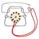 Aktuelle Spielzeuge Metall-Telefon-Gehirn-Puzzle