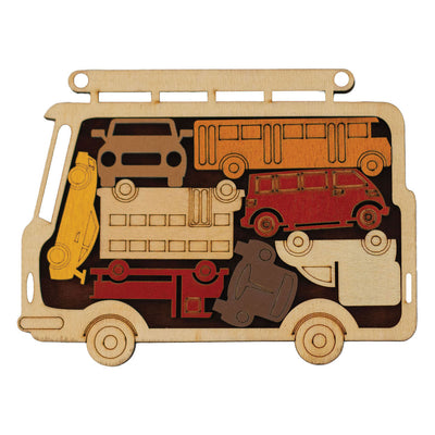 Neues Spielzeug-Transport-Parkhaus-Rätsel