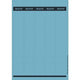 Aktenrückenetiketten Leitz blau 125 Blatt Papier