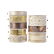 Decoris Band Gold-Creme-Braun