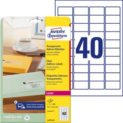 Inkjet-Adressetiketten à 1.000 Stück transparent
