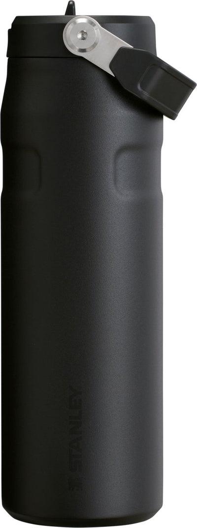 Stanley Flip Straw 2.0 Wasserflasche mit Strohhalm 0,7l – 10 Stunden kalt – 2 Tage kalt mit Eis – Trinkflasche aus Edelstahl – BPA-frei – auslaufsicher – spülmaschinenfest – Schwarz