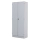 Schrank Niceday Future 4 Regale 80x42x200,4cm hellgrau