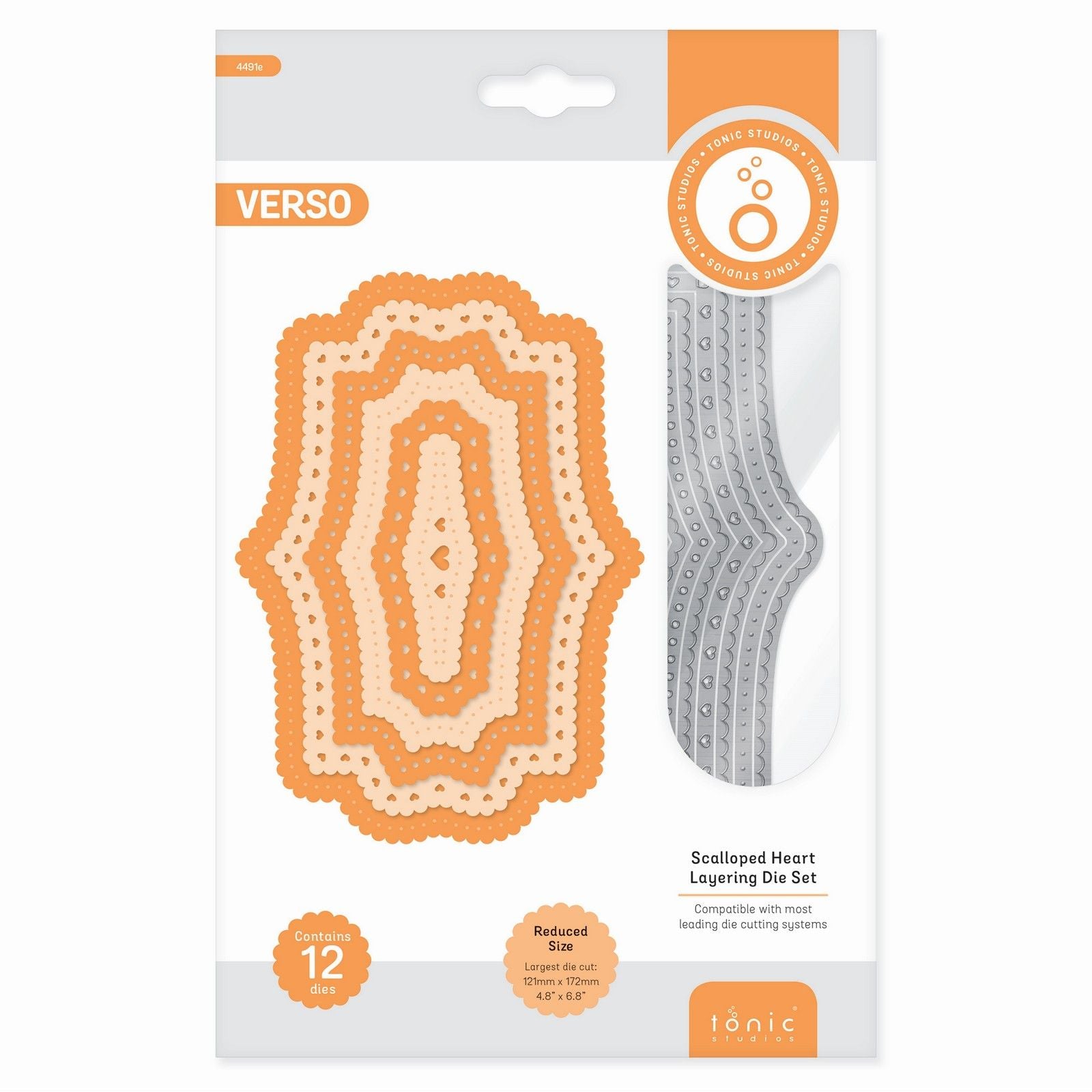 Tonic Studios • Essentials Layering Stanzformen-Set, gewelltes Herz