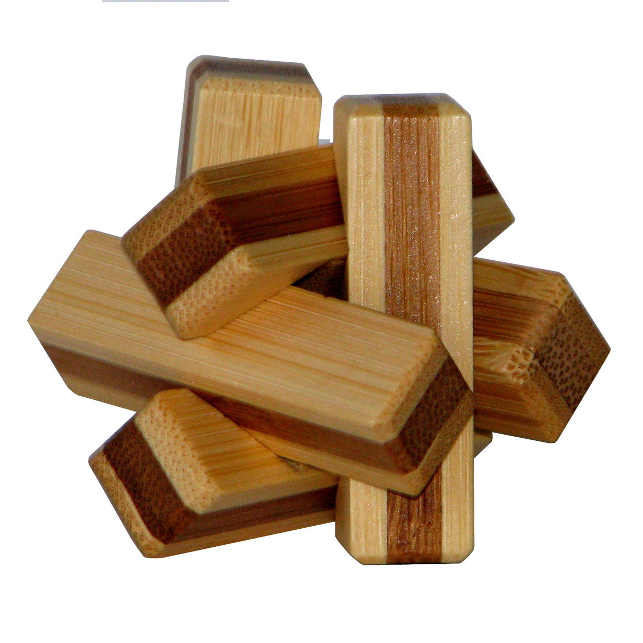 Eureka 3d Bambus -Gehirn -Puzzle Brennholz **