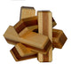 Eureka 3d Bambus -Gehirn -Puzzle Brennholz **
