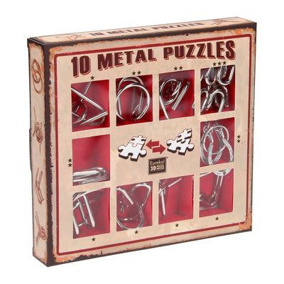 Gehirn-Puzzle-Set Rot, 10tlg.