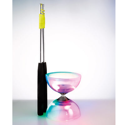 Eureka Diabolo mit LED -Beleuchtung und Aluminiumstäben