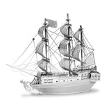Eureka Metal Earth Pirat Ship Black Pearl Silber Edition - afbeelding 1