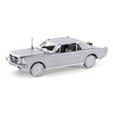 Eureka Metal Earth 1965 Ford Mustang Coupé Silber Edition - afbeelding 1