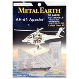 Eureka Metal Earth AH-64 Apache Silver Edition - afbeelding 2