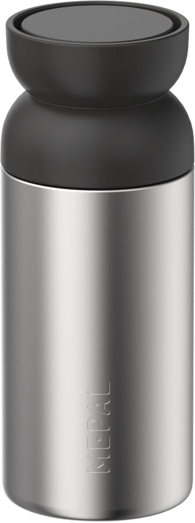Mepal Isolier-Kaffeebecher Ellipse – 350 ml – hält Getränke 4 Stunden heiß und 6 Stunden kalt – Kaffeebecher to go – spülmaschinenfest – Nordic Black