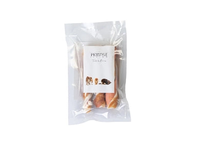 Petstyle Living Twisted Stick Multicolor mit Hühnchen