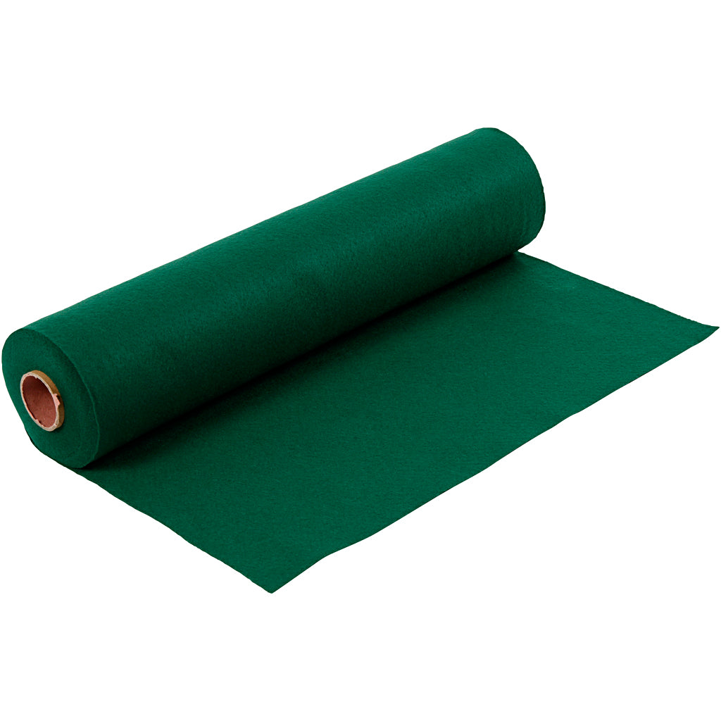 Creativ Company Hobbyfilz, B: 45 cm, Stärke 1,5-2 mm, 180-200 g, dunkelgrün, 5 m 1 Rolle